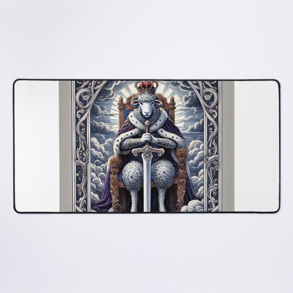 Item preview, Sheepism – King of Swords Tarot Card designed and sold by Thpoar.