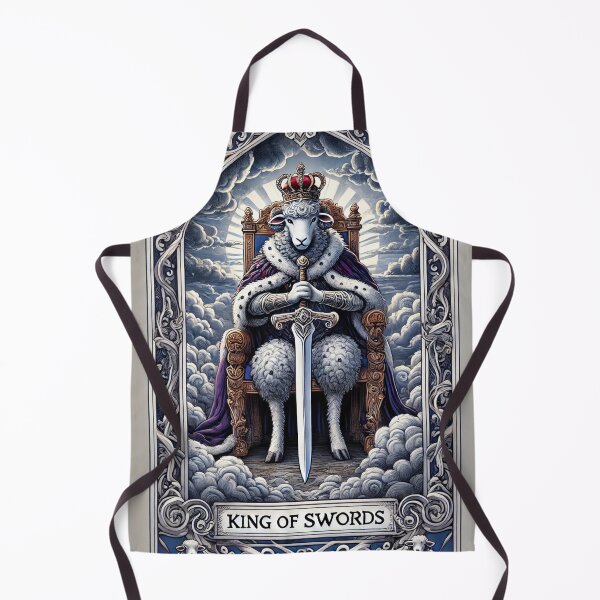 Item preview, Sheepism – King of Swords Tarot Card designed and sold by Thpoar.