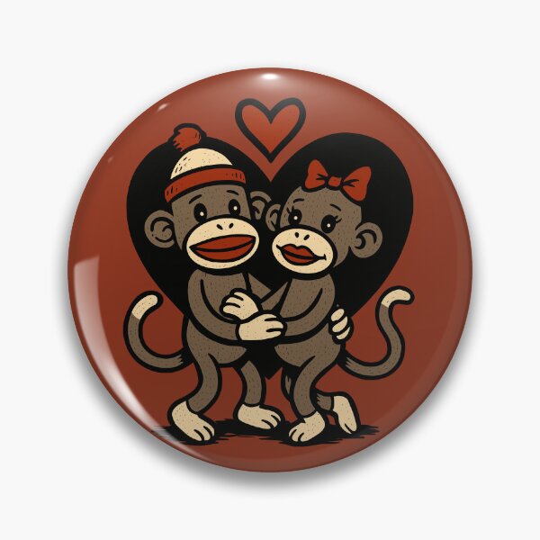 Item preview, Sock Monkey Valentines designed and sold by Ghost on Toast.