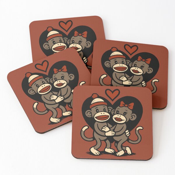 Item preview, Sock Monkey Valentines designed and sold by Ghost on Toast.