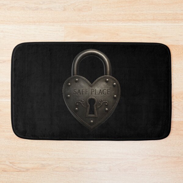 Item preview, Heart-Shaped Padlock - "Safe Place" designed and sold by MKreative Studio.