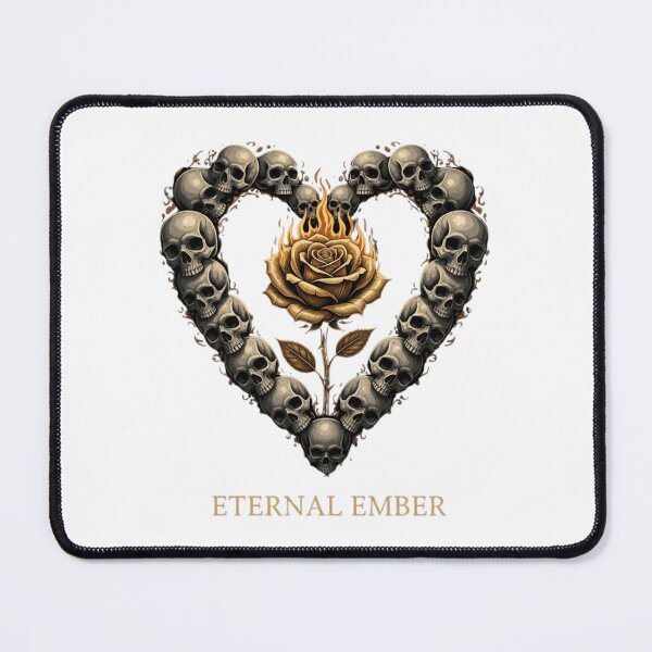 Item preview, Aurum Amantis - Eternal Ember - Twin Golden Skulls Heartrum Amantis - Eternal Ember - Twin Golden Skulls Heart designed and sold by KawisStarr.