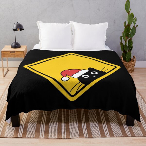 Item preview, Beware of Cats – on Black Funny Sneaky Santa Cat U.S. Warning Sign Design designed and sold by Artycom.