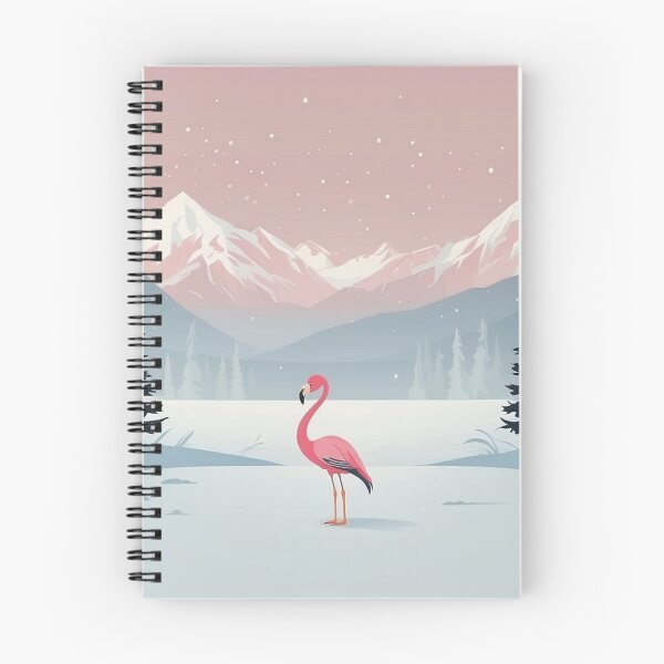 Item preview, Calm Winter Flamingo designed and sold by NeatThingLover.