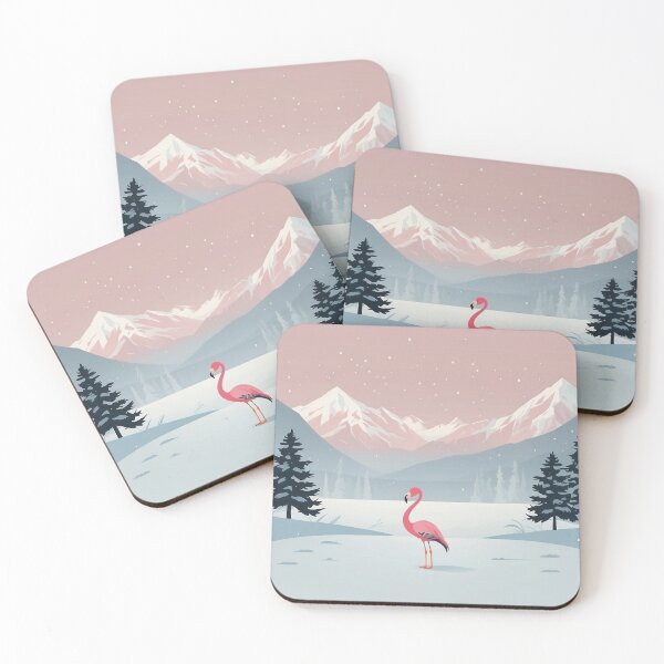 Item preview, Calm Winter Flamingo designed and sold by NeatThingLover.