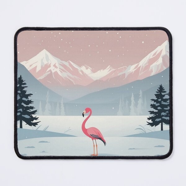 Item preview, Calm Winter Flamingo designed and sold by NeatThingLover.