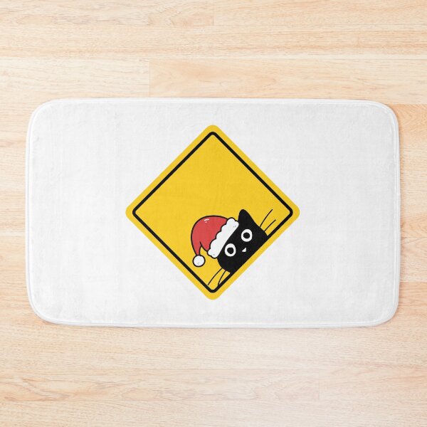 Item preview, Beware of Cats – Funny Sneaky Santa Cat U.S. Warning Sign Design designed and sold by Artycom.