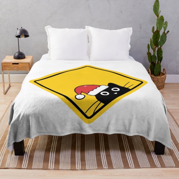 Item preview, Beware of Cats – Funny Sneaky Santa Cat U.S. Warning Sign Design designed and sold by Artycom.