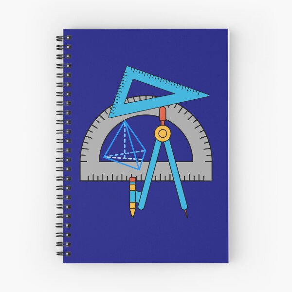 Item preview, Geometry Tools Design - Compass, Set Square & Triangle Illustration designed and sold by LunaPrintCo.