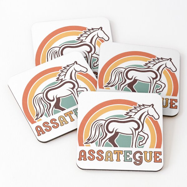 Item preview, Assateague Wild Horse – Vintage Rainbow Arch Design designed and sold by KivaroArt.