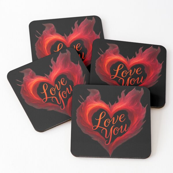 Item preview, Fiery Heart - Love You Flame Art designed and sold by MKreative Studio.
