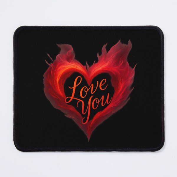 Item preview, Fiery Heart - Love You Flame Art designed and sold by MKreative Studio.