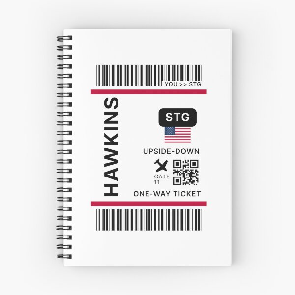 Item preview, Hawkins Boarding Pass – Flight Ticket Travel Aesthetic designed and sold by St3fy.