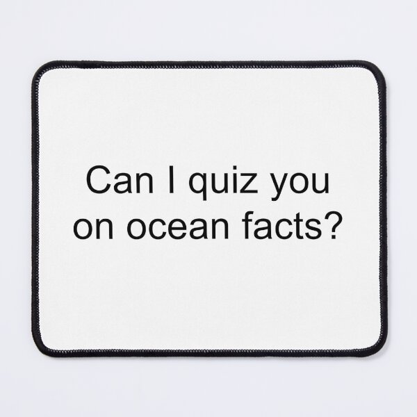 Item preview, Can I Quiz You on Ocean Facts designed and sold by EigengrauART.