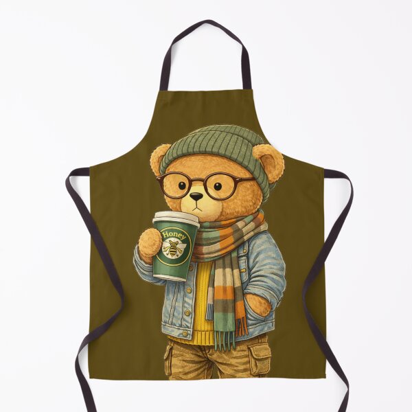 Item preview, Honey Brew Teddy — Cozy Bear with Sweet Coffee Vibes designed and sold by BB Design Garage.