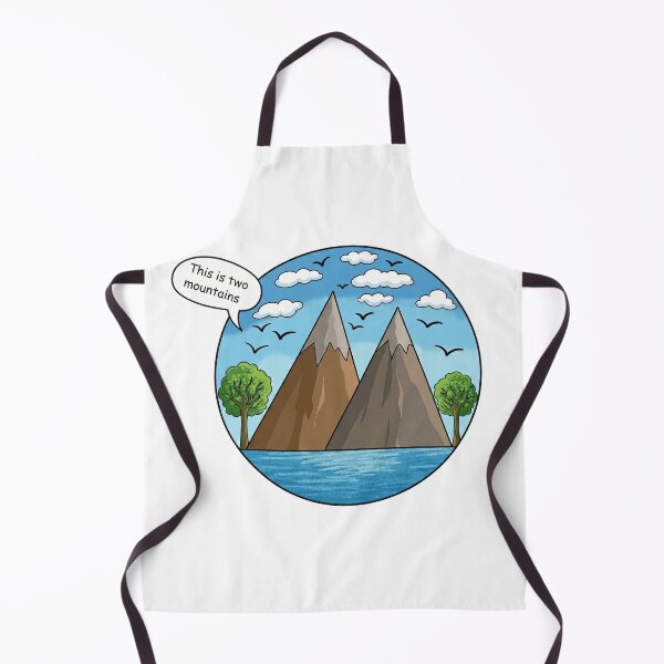 Item preview, "This is Two Mountains" – Literal Art by Anas designed and sold by Tamer ⭐⭐⭐⭐⭐.