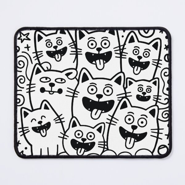 Item preview, Cute and funny cats doodle vector set. Cartoon cat or kitten characters design collection with flat color in different poses. Set of purebred pet animals isolated on white background. designed and sold by paratynka.