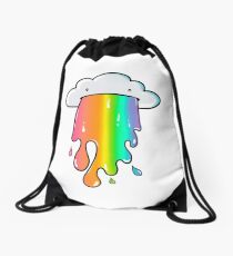 Cloud Rainbow Barf Drawstring Bag