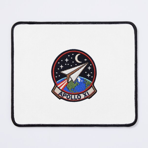 Item preview, Apollo XI Paper Airplane Parody Patch Sticker designed and sold by octozap.