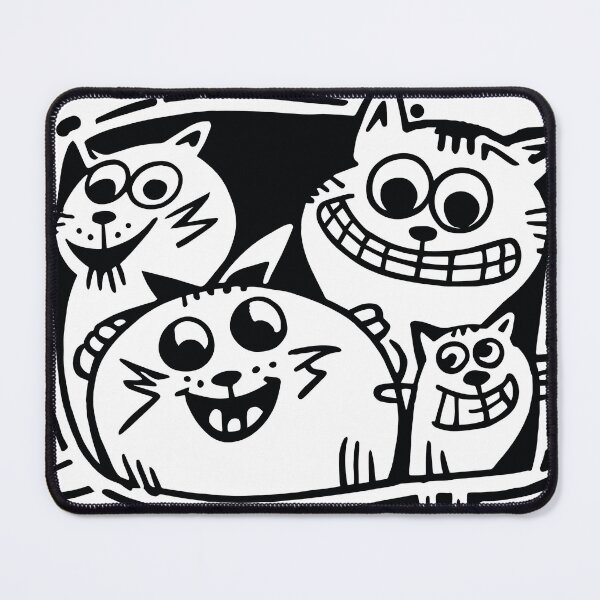 Item preview, Cute and funny cats doodle vector set. Cartoon cat or kitten characters design collection with flat color in different poses. Set of purebred pet animals isolated on white background. designed and sold by paratynka.