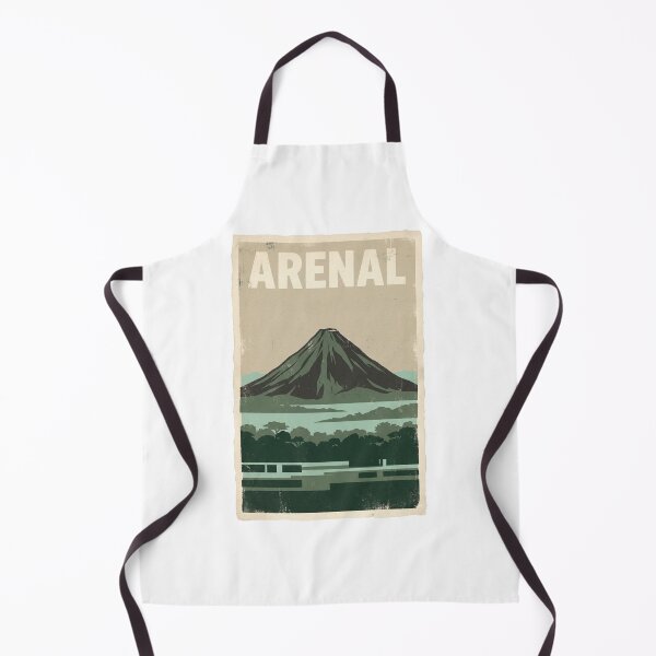 Item preview, Arenal Volcano Costa Rica Vintage Travel Poster – Minimalist Landscape Art designed and sold by MiszungART.