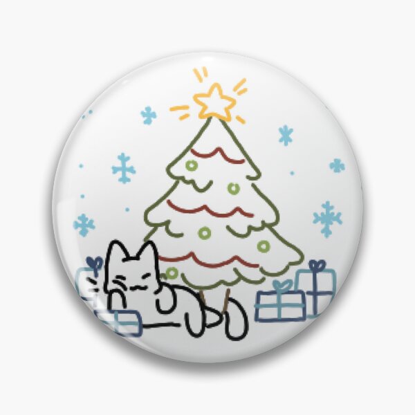 Item preview, christmas tree kitty cat designed and sold by kippicat.