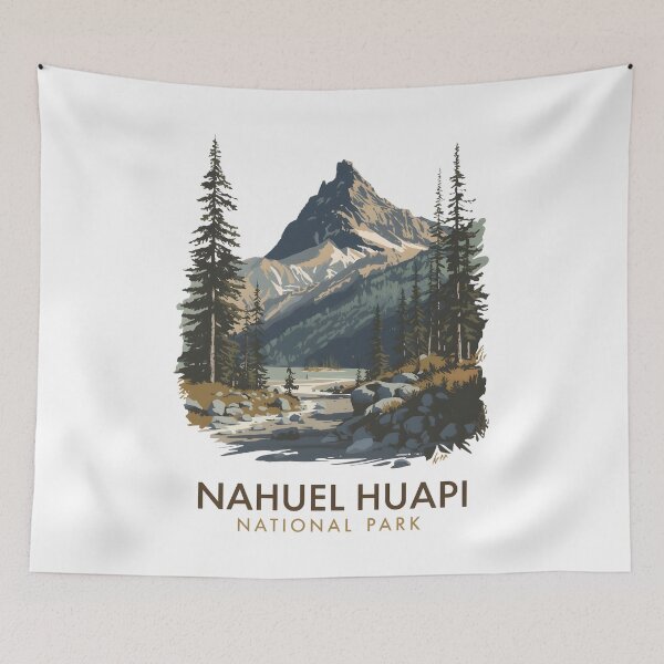 Item preview, Nahuel Huapi National Park - Argentina  designed and sold by GoodOldVintage.