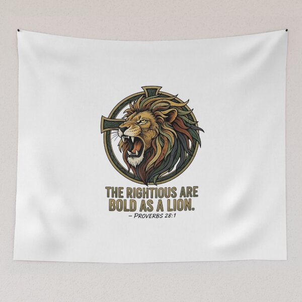 Item preview, Bold As A Lion Bible Verse Christian designed and sold by DeusInk.
