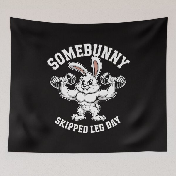 Item preview, Somebunny Skipped Leg Day Easter Workout Weight Lifter designed and sold by banbopbii.