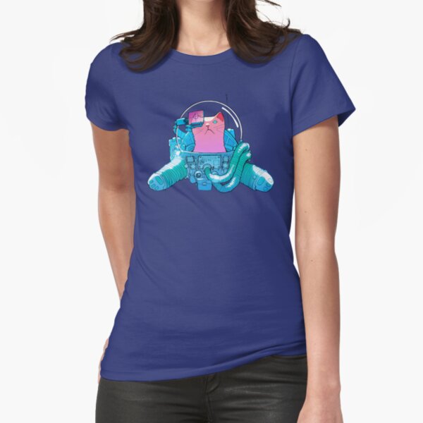 Spacecat - the T-Shirt Fitted T-Shirt