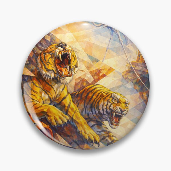 Item preview, Tiger and Elephant abstract designed and sold by ChicClicker.