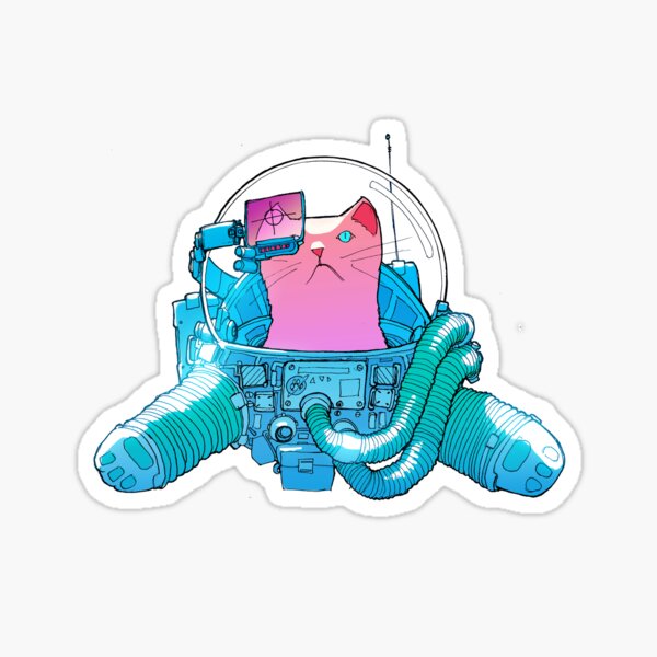 Spacecat - the T-Shirt Sticker