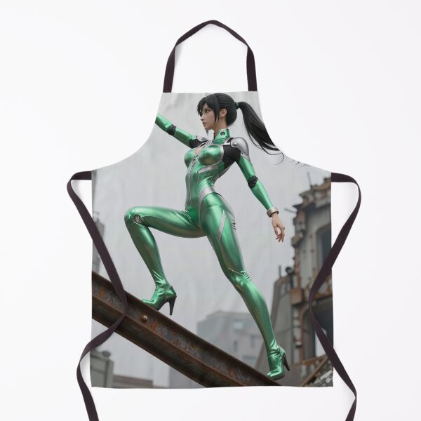 Item preview, Una mujer con traje verde encuentra el equilibrio entre las ruinas designed and sold by CathryneDelamort.