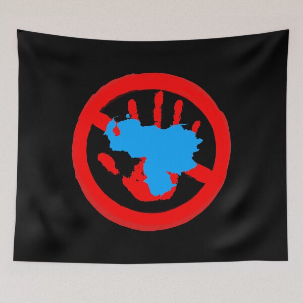 Item preview, Hands Off Venezuela Illustration | Peace and Sovereignty Art with map of venezuela designed and sold by ZechJohnRB.