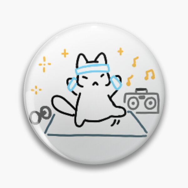 Item preview, workout kitty cat designed and sold by kippicat.