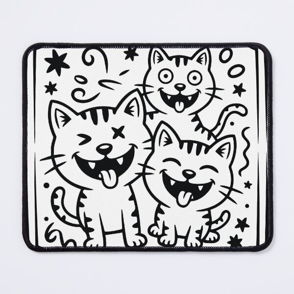 Item preview, Cute and funny cats doodle vector set. Cartoon cat or kitten characters design collection with flat color in different poses. Set of purebred pet animals isolated on white background. designed and sold by paratynka.