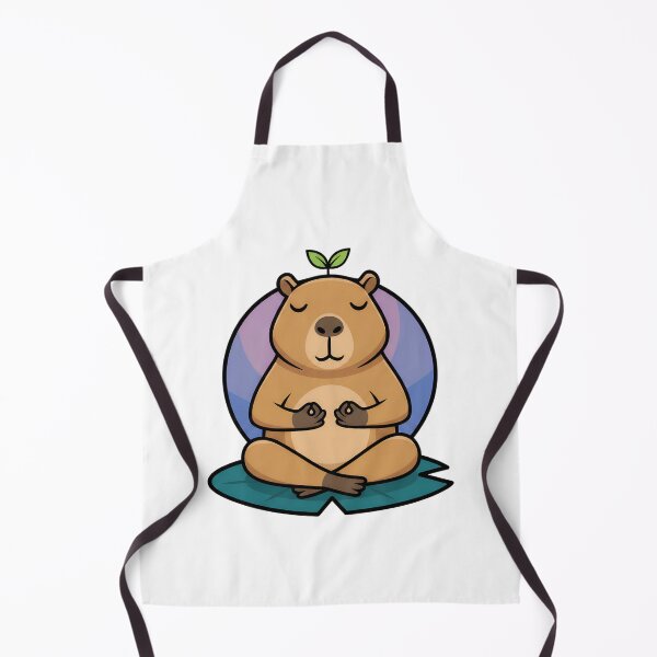 Item preview, Zen Capybara Meditating Lotus Pose designed and sold by Brasuca's Art.