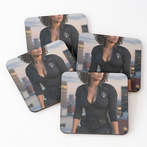 Item preview, Sarah agent in black suit rooftop balance designed and sold by CathryneDelamort.