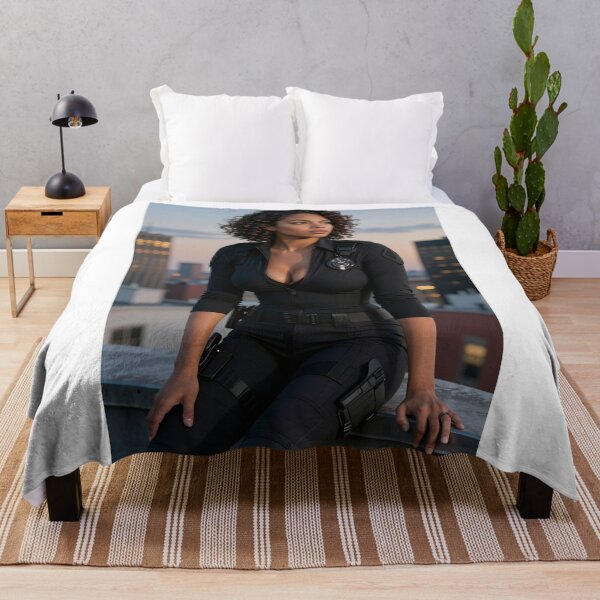 Item preview, Sarah agent in black suit rooftop balance designed and sold by CathryneDelamort.