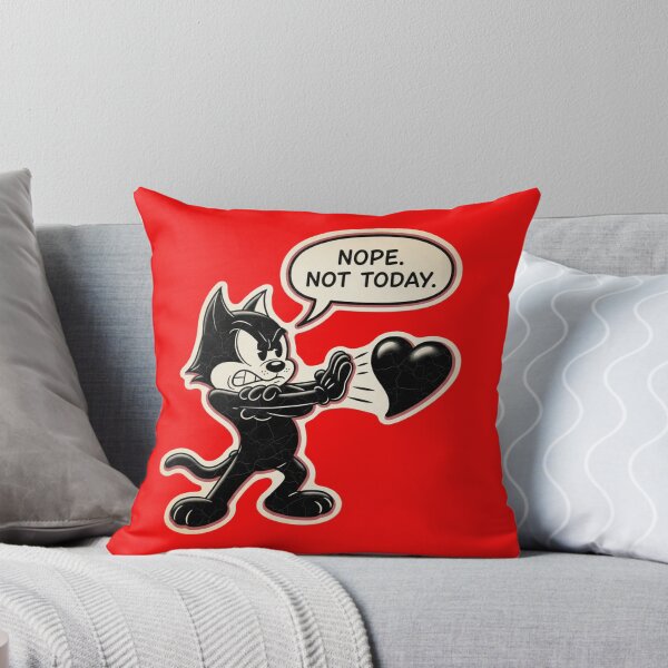 Item preview, Nope Not Today Cat Vintage Cartoon Anti-Love T-Shirt designed and sold by HYPE-NET.