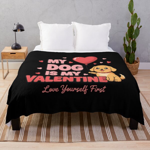 Item preview, Adorable My Dog Is My Valentine Kawaii Art designed and sold by Silent Watch Threads..