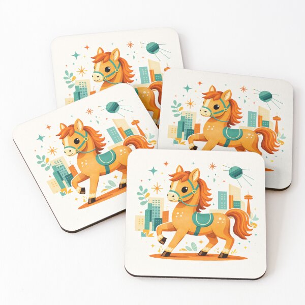 Item preview, Cute City Horse – Year of the Horse Zodiac Adventure designed and sold by PunchDrop.