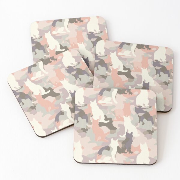 Item preview, Elegant Forest Cat Camouflage Texture  - Baptism Gifts designed and sold by RoyalStarsPatts.