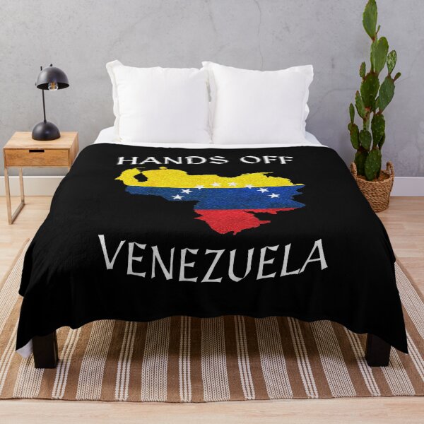 Item preview, Hands Off Venezuela Illustration | Peace and Sovereignty Typographic Art with map of venezuela designed and sold by ZechJohnRB.