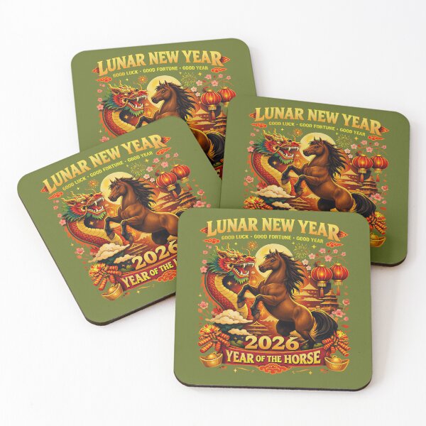 Item preview, 2026 Lunar New Year T-Shirt - Year of the Horse Chinese New Year Lucky Dragon Design designed and sold by UrbanEchoHub.