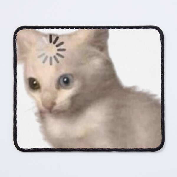 Item preview, Funny Loading Cat Meme Sticker designed and sold by SikanX.
