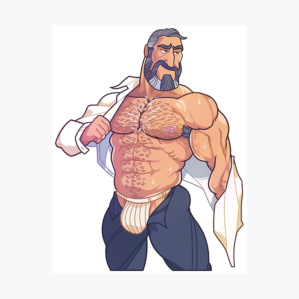 Gay bear daddy taking shirt off V.2