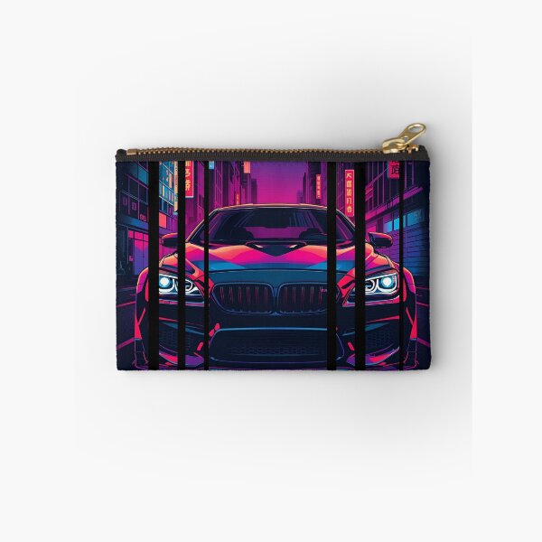 Item preview, B.W M6 sideways cyberpunk neon city, high contrast colors, cinematic lighting, bold vector illustration 10 designed and sold by Neon G.