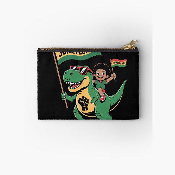 Item preview, Juneteenth Black King Riding T Rex Dino Funny Boys Kids Flag designed and sold by duolastgend.