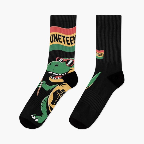 Item preview, Juneteenth Black King Riding T Rex Dino Funny Boys Kids Flag designed and sold by duolastgend.